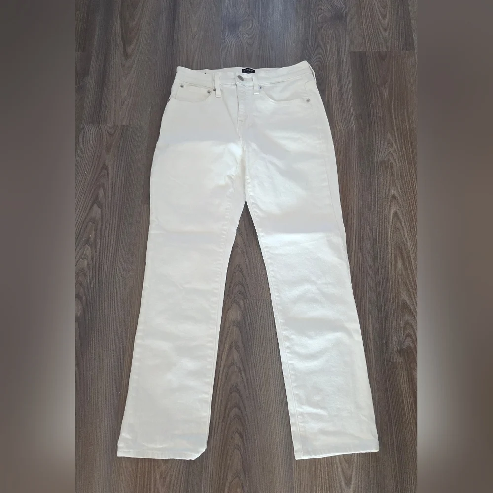 J. Crew Women's Cream Flare Jeans